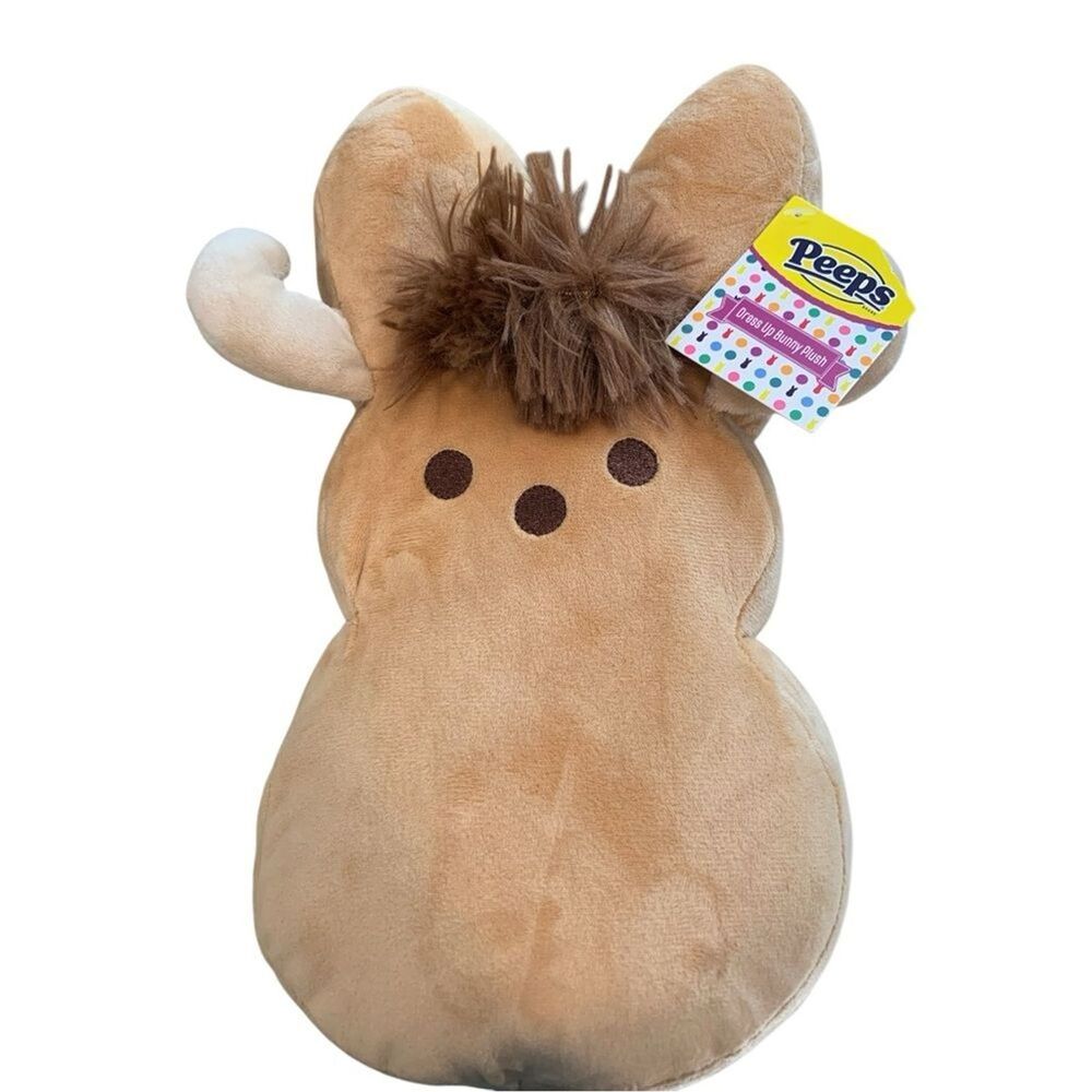 Peeps Highland Cow Bunny 12" Plush Stuffed Animal NEW